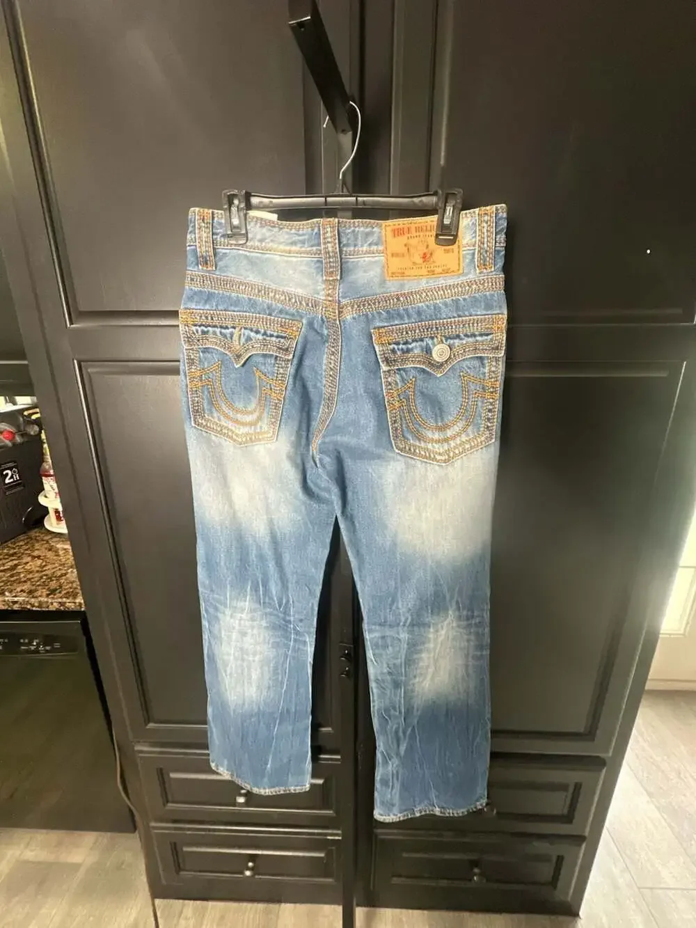 True Religion World Tour Distressed Jeans 32x34 #441